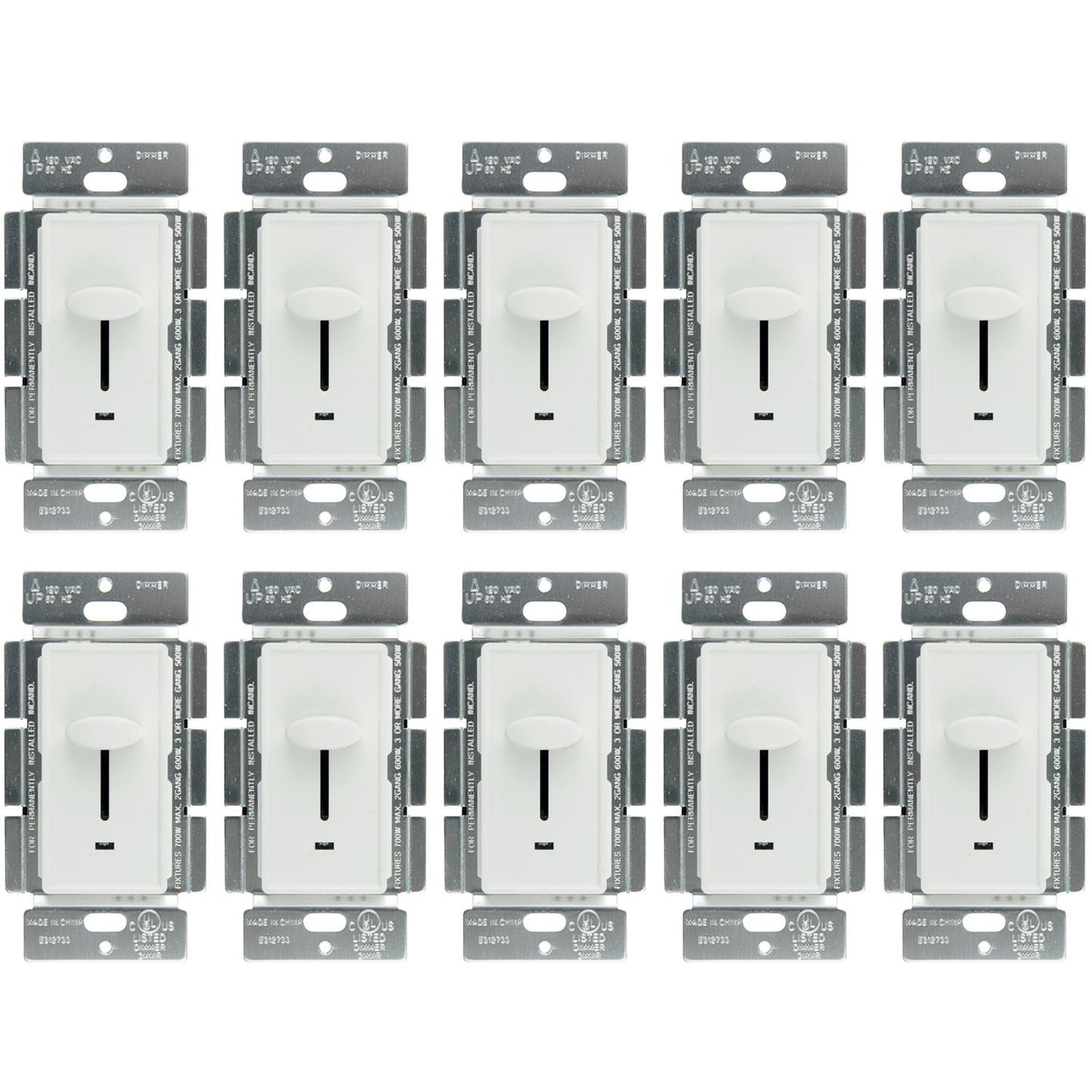 Sunlite E1020/W Slide Dimmer with LED, White