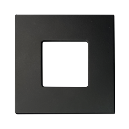 Luxrite 4" Mini Panel Square Smooth Black Trim For Canless Wafer Spotlight (LR23773)