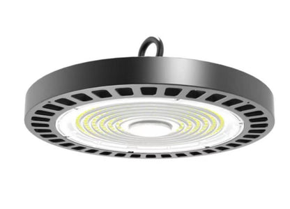 Sunlite 89780 LED Commercial UFO High Bay Light Fixture, 100 Watts (250W=), 14000 Lumens, 5000K Super White, Dimmable, UL Listed, Black, 120-277V, IP65, For Warehouses, Factories & Workshops