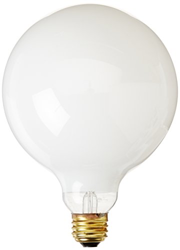 Bulbrite 40G40WH 40 Watt Incandescent G40 Globe, Medium Base, White