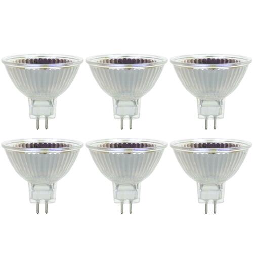 Sunlite Series 35MR16/FL/12V/6PK Halogen 35W 12V MR16 Flood Light Bulbs, 3200K Bright White, GU5.3 Base, 6 Pack