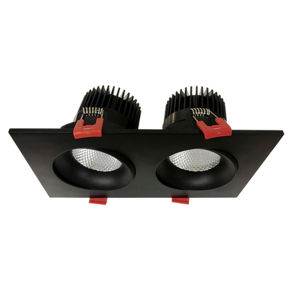 DOUBLE-HEAD GIMBAL 5CCT BLACK CANLESS SPOTLIGHT