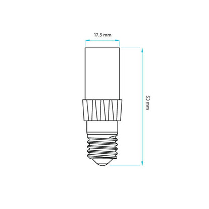 Luxrite T4 LED  Light Bulb, 4.2W, 500 Lumens, 120V, 3000K - Cool White, Clear Finish, 80 CRI (LR24652)