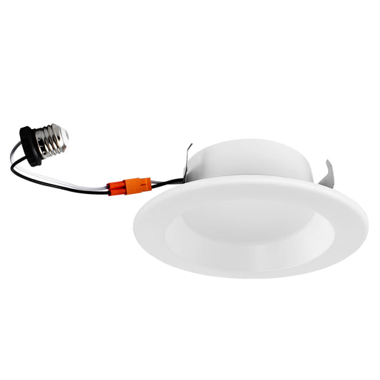 Sunlite 87792 4-Inch Retrofit Recessed Downlight, 10 Watts (60W=), 700 Lumens, Color Tunable 27K/30K/35K/40K/50K Color, 90 CRI, Dimmable, ETL Listed, White, For Entryways, Hallways & Residential Use