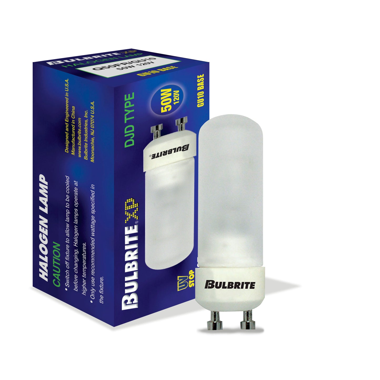 BULBRITE 50W DJD DBL-ENV. FROST GU10 120V-4PK