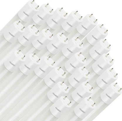 Sunlite 88424 LED T8 Ballast Bypass Light Tube (Type B) 4 Foot, 17W (F32T8 Equal), 2100 Lm, Medium G13 Base, Frosted, Dual End Connection, UL Listed, 3000K Warm White, 25 Count