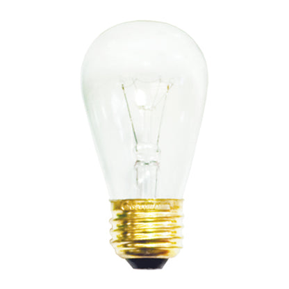 Bulbrite 11S14C 11W Dimmable S14 String Light Replacement Bulb, Medium Base, Clear