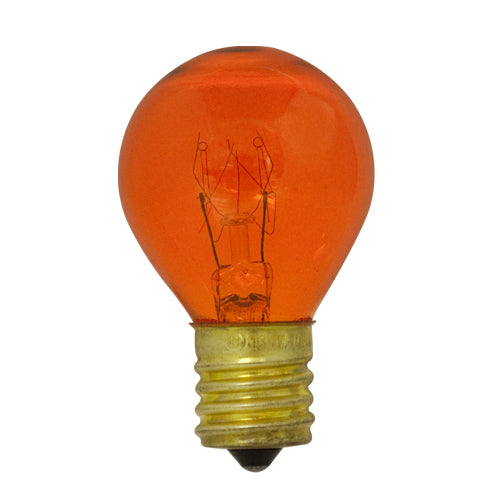 Bulbrite 10S11O 10W Dimmable S11 Night Light Replacement Bulb, Intermediate Base, Transparent Orange