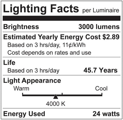 Luxrite LED 4' T5 3 Way Universal Light Tube, G5 Base, 24W, 3300 Lumens, 4000K - Cool White, 83 CRI, Frosted White Finish (LR34158)