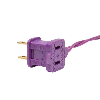 Vickerman 50 LED Mauve Dura-Lit Light on Mauve Wire, 37' Christmas Light Strand- 2 Pack
