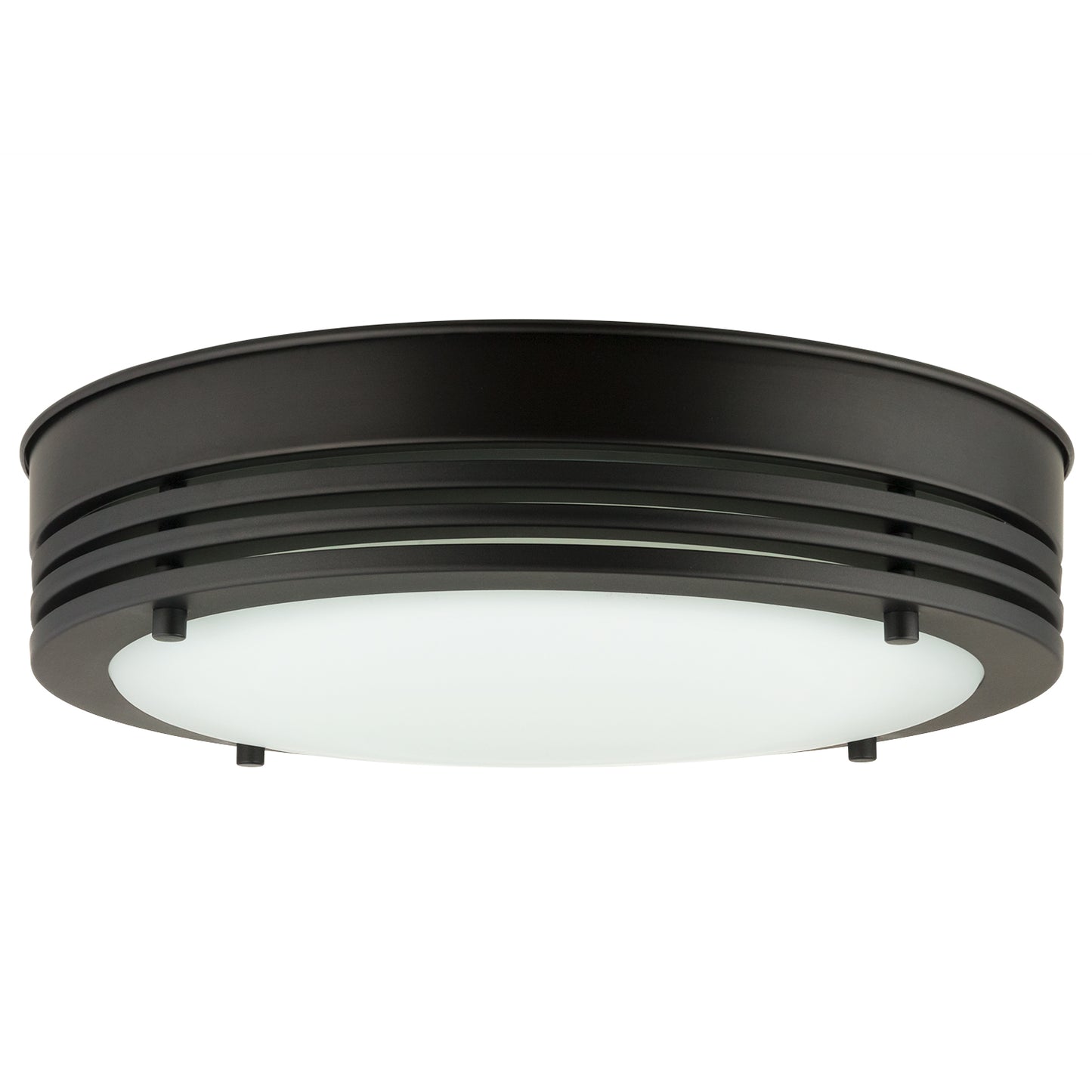 Sunlite 87769 13-Inch LED Decorative Band Trim Flush Mount Light Fixture, 20 Watts, 1050 Lumens, Tunable 30K/40K/50K Color, Dimmable, ETL Listed, Energy Star, Black, For Residential & Commercial Use