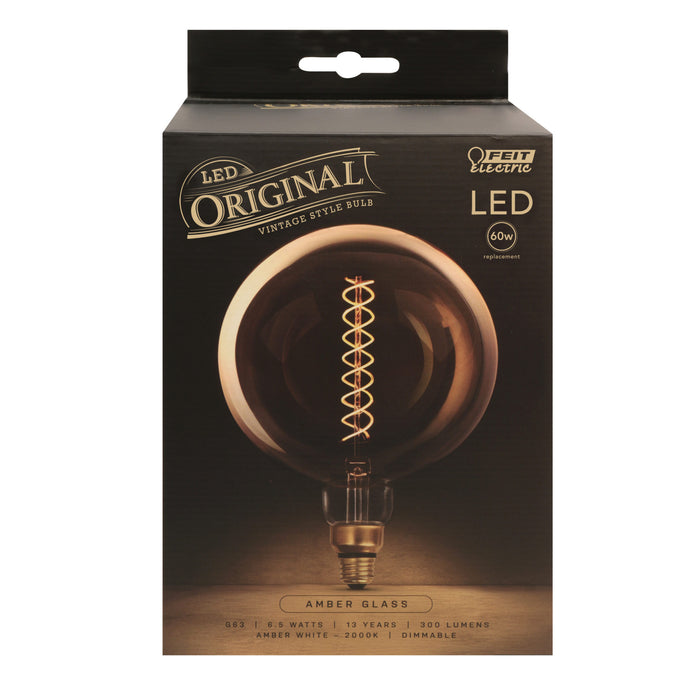 Original Vintage G63 Spiral Filament LED