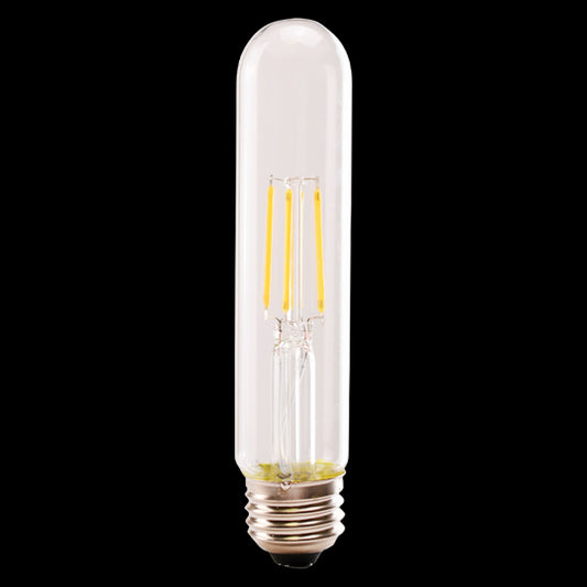 Luxrite LED T9 Filament Tubular Light Bulb, E26 Medium Base, 5W, 3000K - Soft White, 550 Lumens, 80 CRI, Clear Finish, Dimmable, Pack of 7 (LR21654)