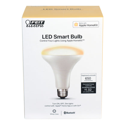 65 Watt Equivalent Soft White BR30 Apple HomeKit Smart Bulb