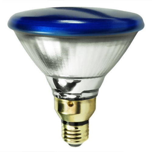 GE 13465 - 85 Watt - PAR38 - Incandescent Reflector - Blue Flood - Medium Skirt Base - 2,000 Life Hours - 120 Volt