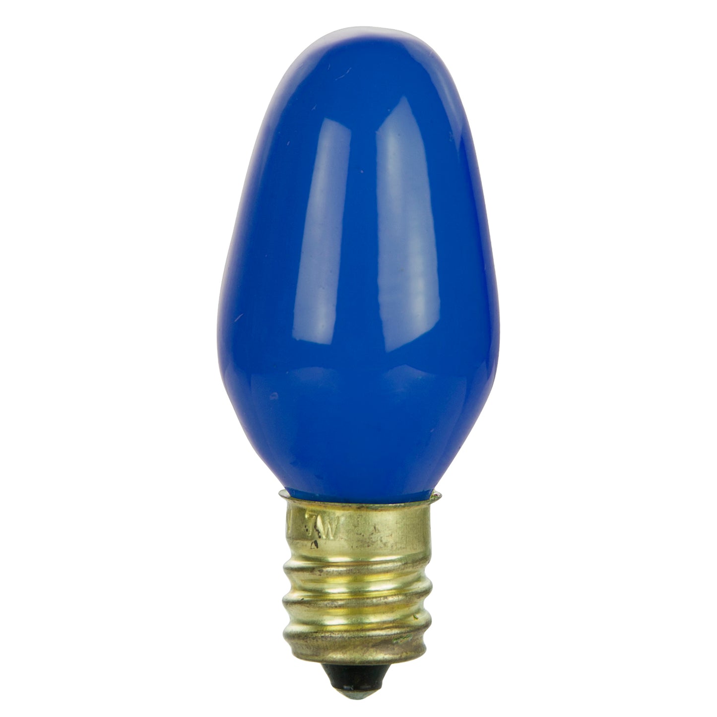 Sunlite 01053 7C7 Incandescent Bulb, 7 Watt, Candelabra E12 Base, C7 Small Night Light, Colored Bulb, Blue, 12 Count
