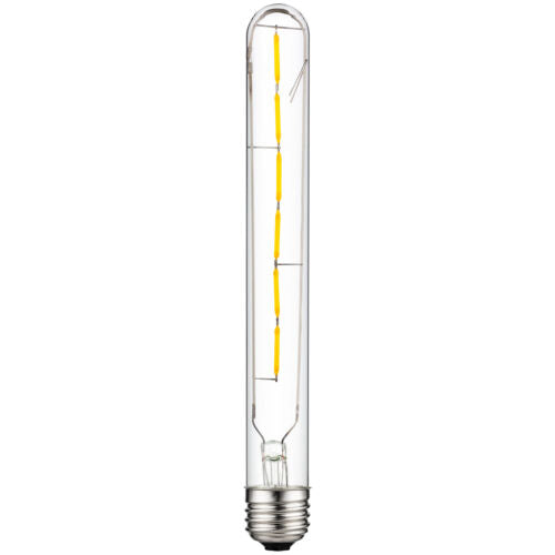 Sunlite 80482 LED Filament T8 Tubular Light Bulb, 5 Watts (40W Equivalent), 430 Lumens, Medium E26 Base, Dimmable, 214 mm, ETL Listed, 2700K Warm White, Pack  of 6