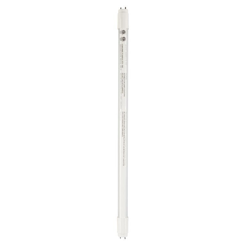 Luxrite LED 3' T8 Universal 16W Shatter Proof Ballast Compatible Light Tube, G13 Base, 1600 Lumens, 3000K - Soft White, 83 CRI, Frosted White Finish (LR34075)