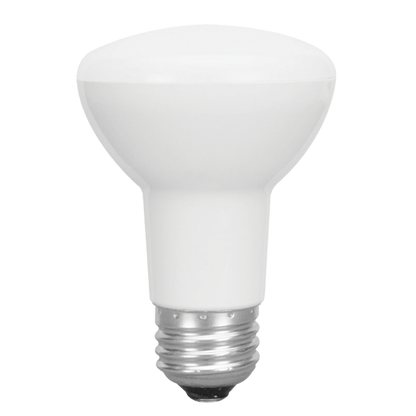 Luxrite LED BR20 Light Bulb, 6.5W, 460 Lumens, 3000K - Soft White, 80 CRI, Frosted White Finish, Dimmable, Pack of 8 (LR31841)