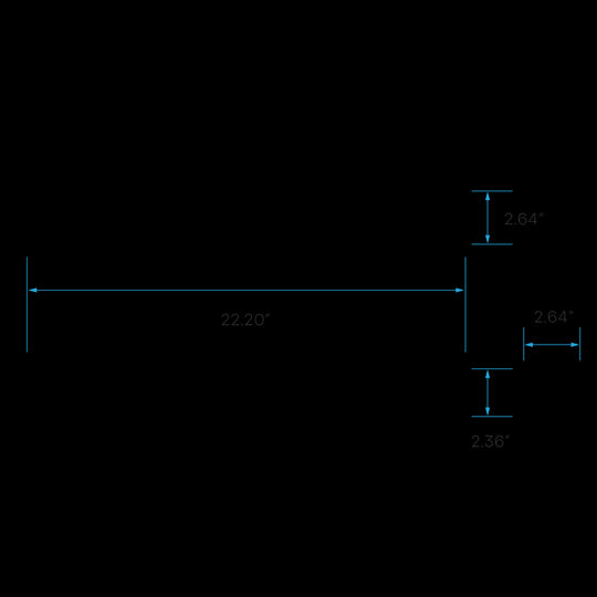 2' SLIM LINEAR 20W 3CCT