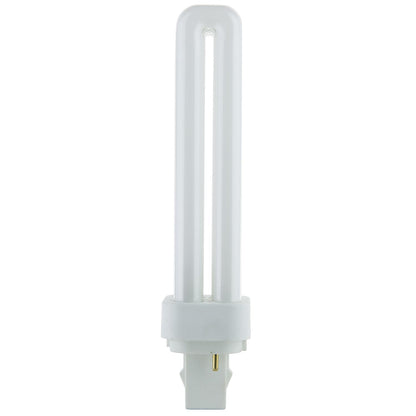 Sunlite 18 Watt PLD 2-Pin Double U-Shaped Twin Tube, G24D-2 Base, Warm White