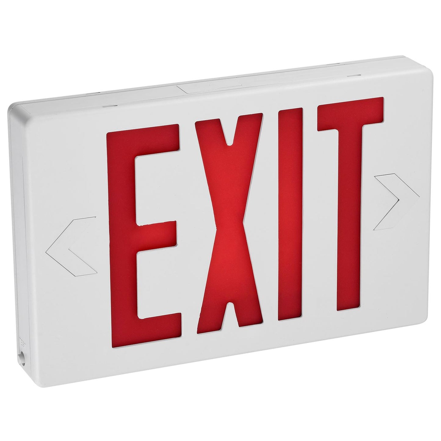 Sunlite Compact LED Exit Sign, 0.25 Watts, 120-277 Volt, 90-Minute Battery Backup, Wall Mount, IP20, UL Listed