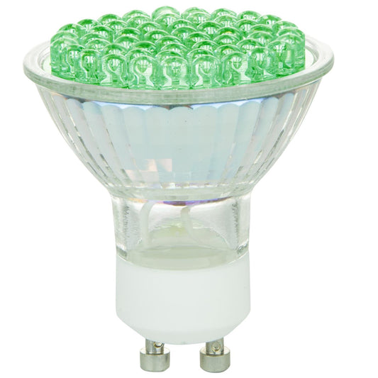 MR16 Colored Mini Reflector, GU10 Base, Green