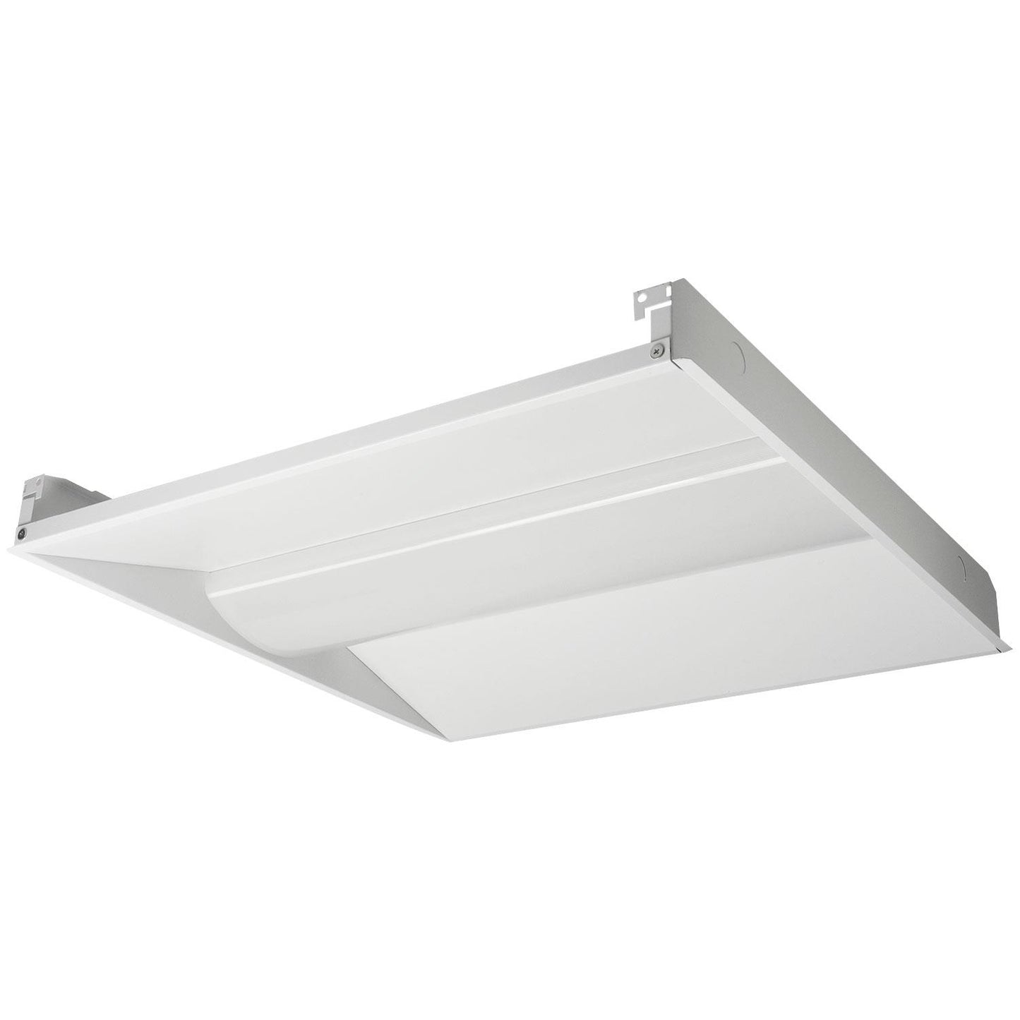 Sunlite Tunable LED 2x2-Foot Lay-In Troffer Fixture, Selectable Wattage (20W/25W/30W), Selectable Color Temperature (35K/40K/50K), 120/277 Volts, Dimmable, 50,000 Hour Life Span, White Finish, UL Listed, DLC Listed