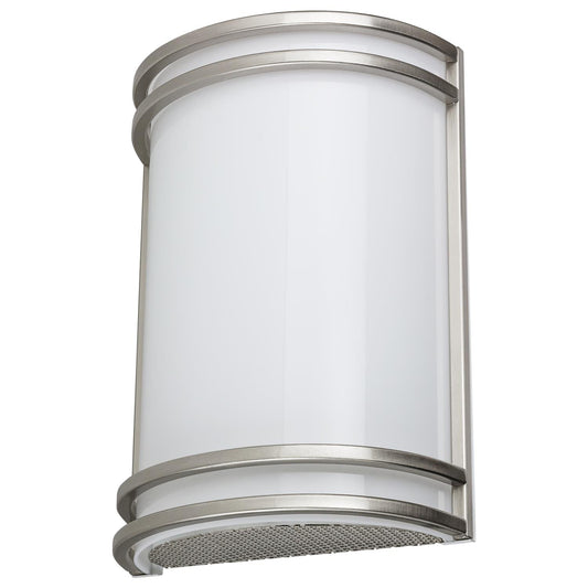 Sunlite 15 Watt 120 Volt LED Half Cylinder Style Fixture, Brushed Nickel Finish, Acrylic Lens Energy Star