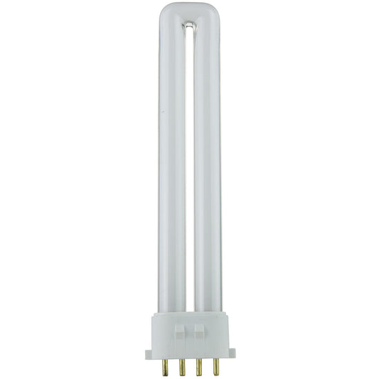 Sunlite 13 Watt PL 4-Pin Single U-Shaped Twin Tube, 2GX7 Base, Soft White