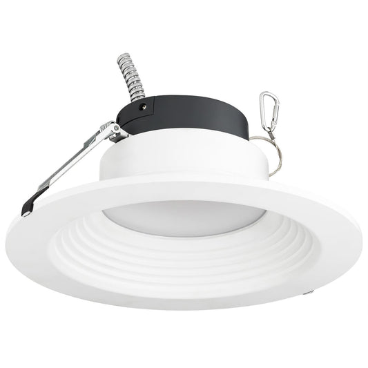 Sunlite 10" Round LED Retrofit Fixture, 30K/35K/40K - CCT Tunable, White Finish, 37.5 Watts, Energy Star Cetrified, ETL Listed, Dimmable