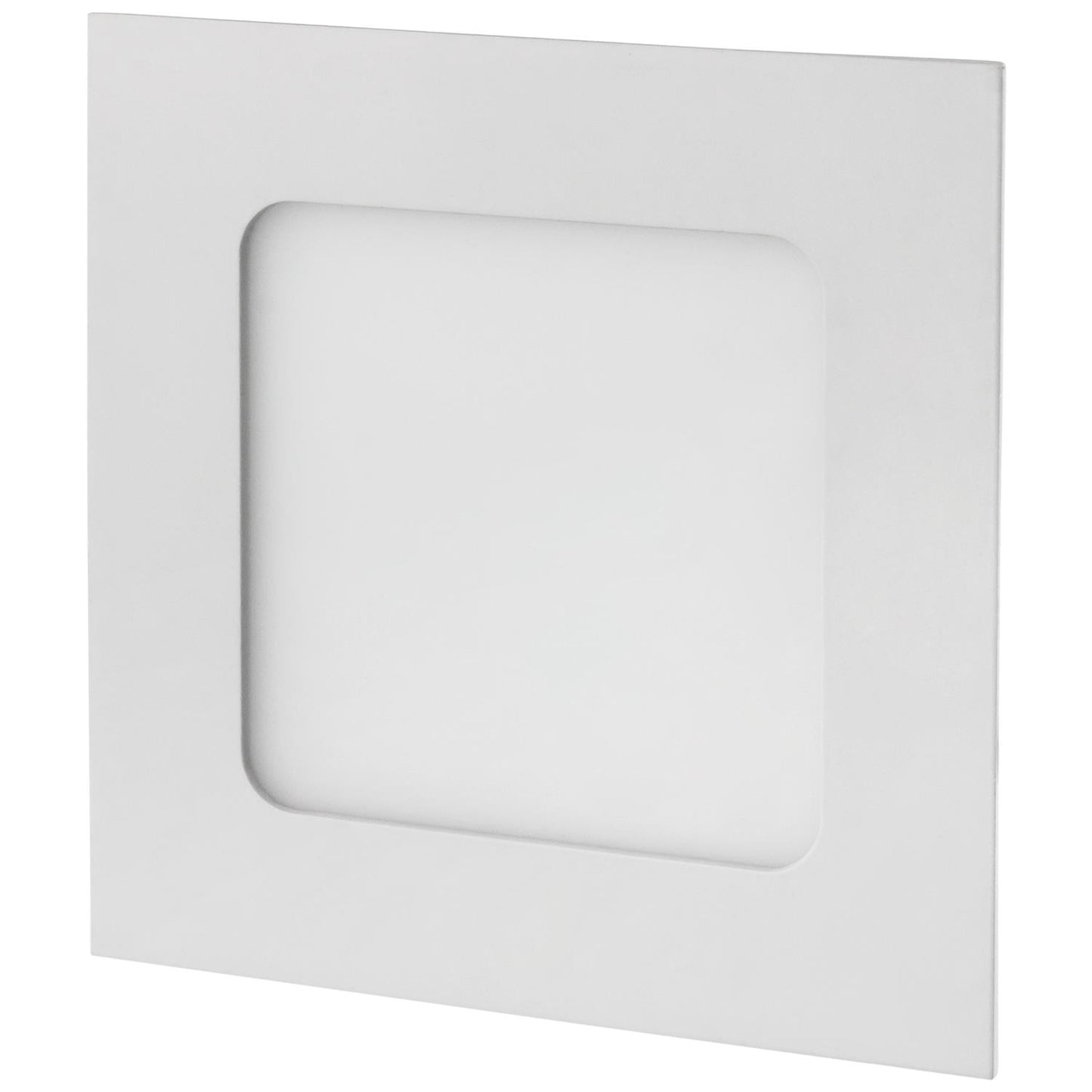 Sunlite 6-Inch Square 12W Recessed Ultra Slim Dimmable LED Downlight, 850 Lumens (75W Equal), 3000K Warm White, ETL & Energy Star, Kitchens & Living Rooms, Commercial & Residential, White