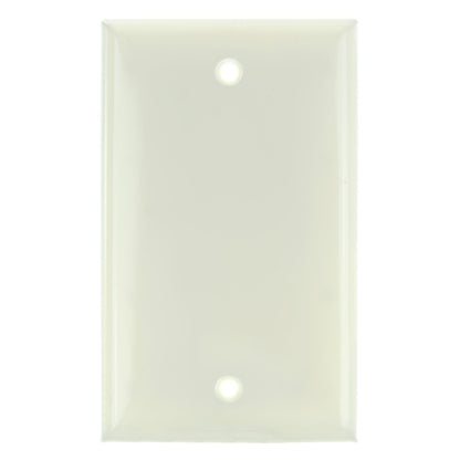 Sunlite E401/A 1 Gang Blank Switch and Receptacle Plate, Almond