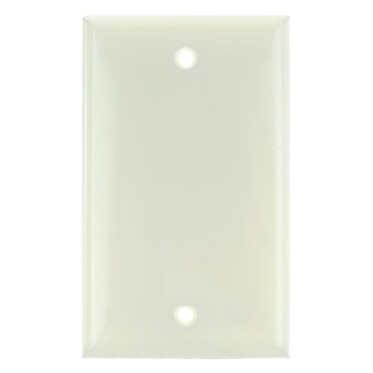 Sunlite E401/A 1 Gang Blank Switch and Receptacle Plate, Almond