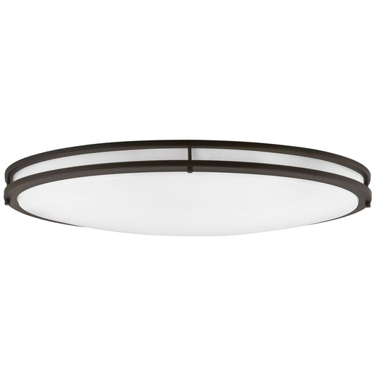 Sunlite 49093-SU LED 32-Inch Oval Flush Mount Ceiling Light Fixture, 30K - Warm White, Dimmable, Energy Star, 2650 Lumens, 35 Watts, Bronze