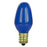 4 Pack Sunlite 7C7/B/CD4 7 Watt C7 Lamp Candelabra (E12) Base Blue
