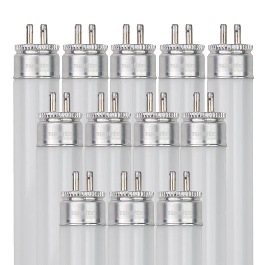 Sunlite F28T5/841/12PK 28 Watt T5 High Performance Straight Tube Mini Bi-Pin (G5) Base, 4100K Cool White, 12 Pack