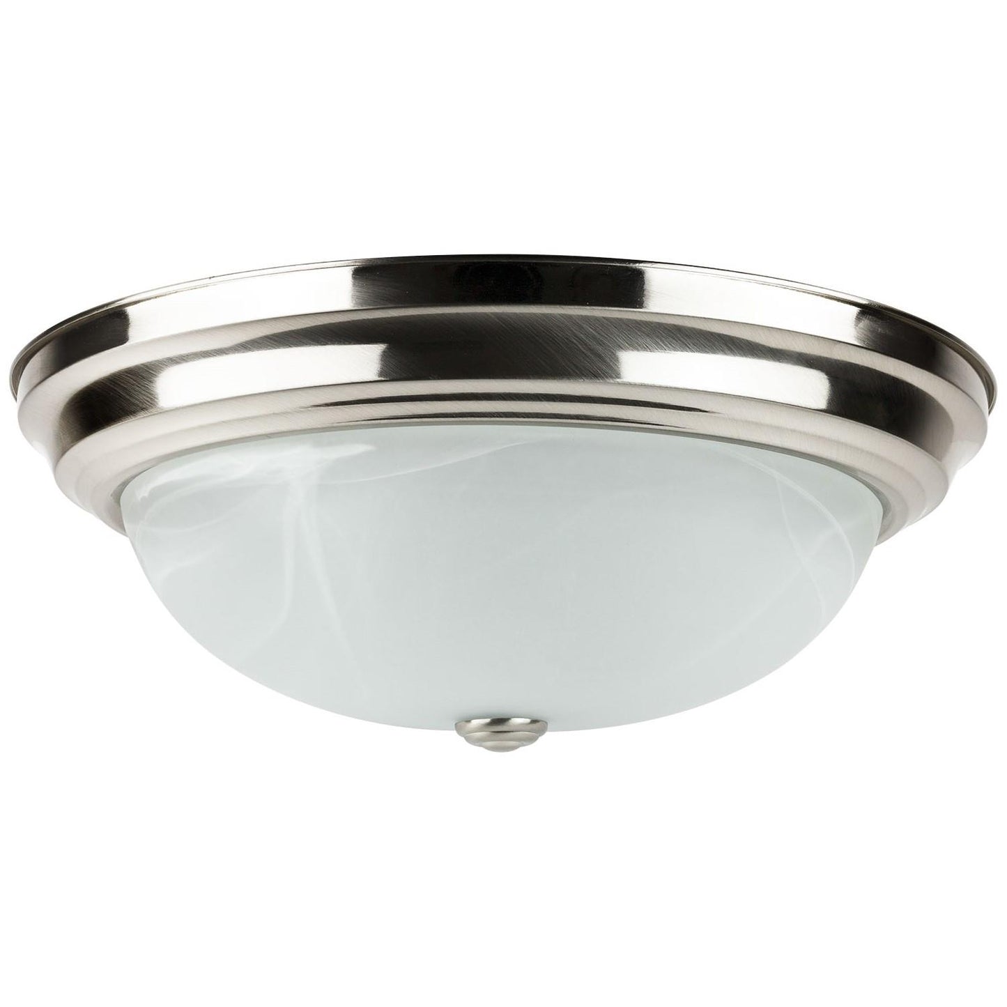 Sunlite 13" 20 Watt 120 Volt LED Decorative Dome Style Fixture, Brushed Nickel Finish, Energy Star Dimmable