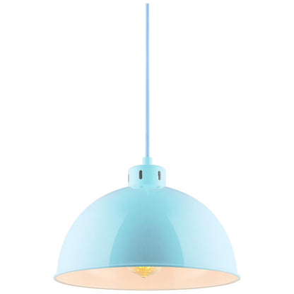 Sunlite CF/PD/S/BB Baby Blue Sona Residential Ceiling Pendant Light Fixtures With Medium (E26) Base