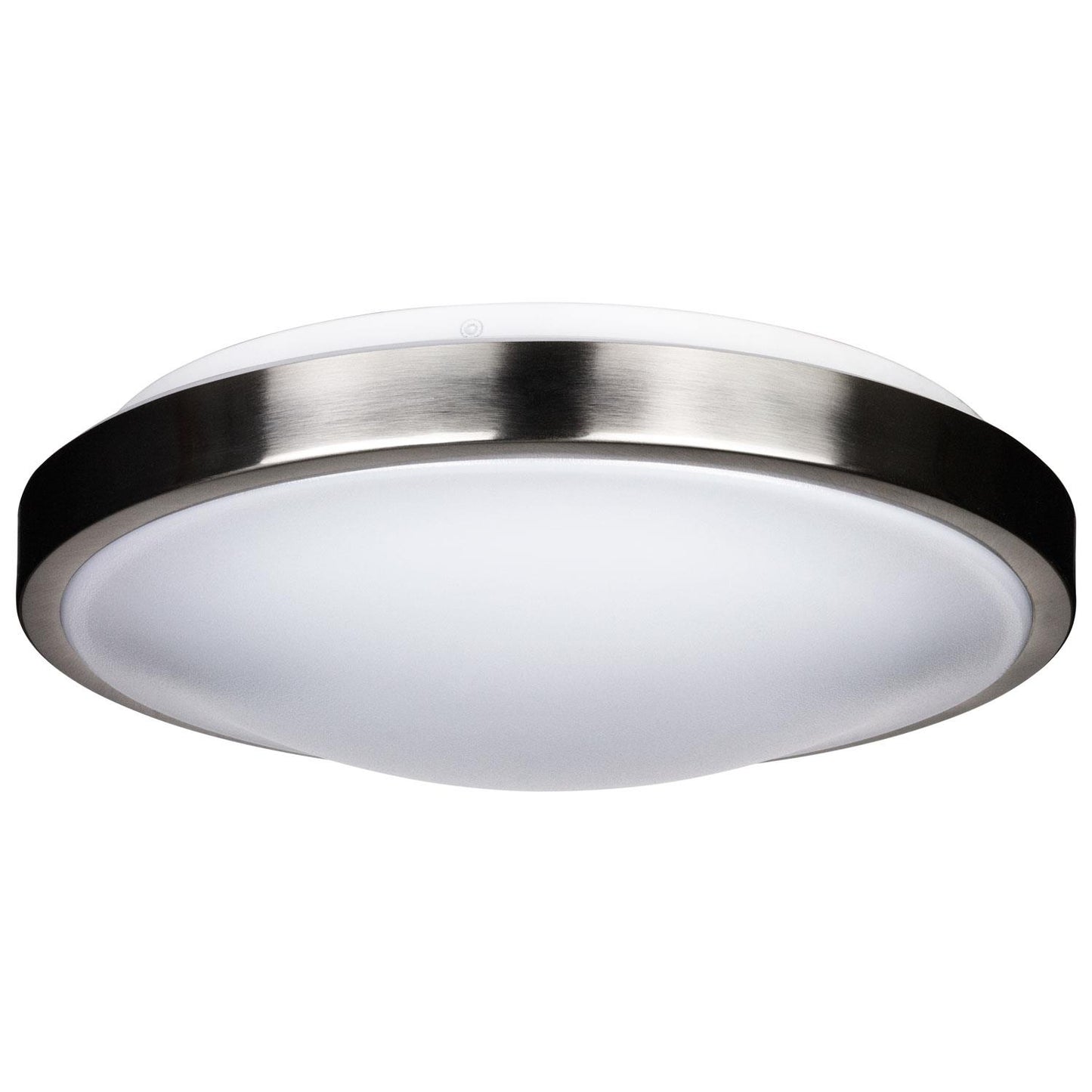 Sunlite 12" 15 Watt 120 Volt LED Decorative Band Trim Style Fixture, Brushed Nickel Finish, Energy Star Dimmable