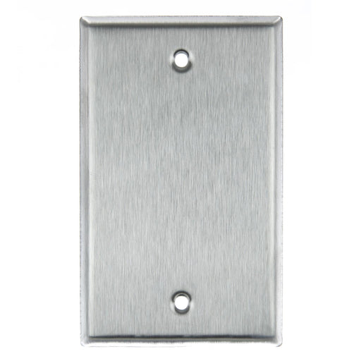 Sunlite E401/S 1 Gang Blank Switch and Receptacle Plate, Steel