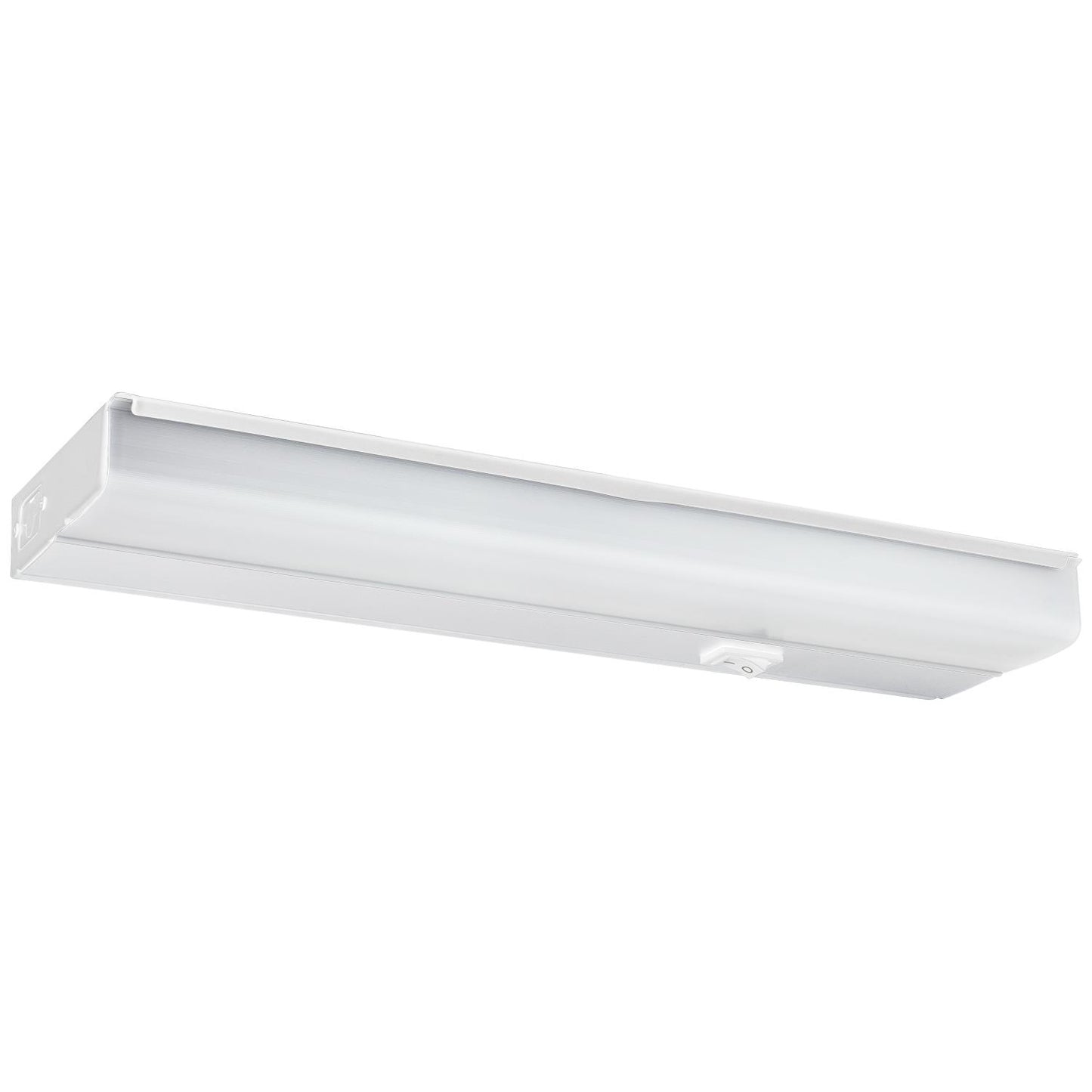 Sunlite 53078-SU 18-Inch LED Under Cabinet Light Fixture, 10 Watts (60 Watt Equivalent), 500 Lumens, Dimmable, Linkable, White Finish, ETL Listed, 30K - Warm White 1 Pack