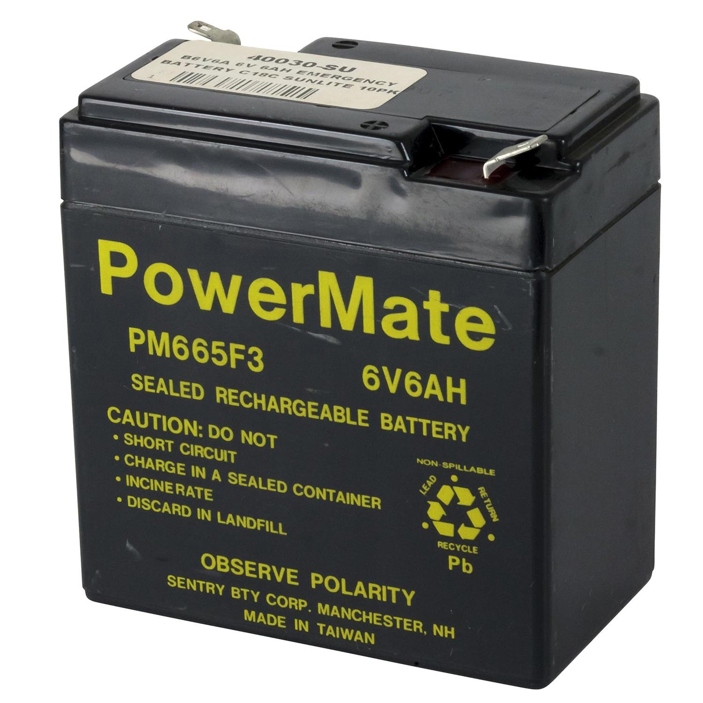 Sunlite B6V6A Emergency Back-Up Battery