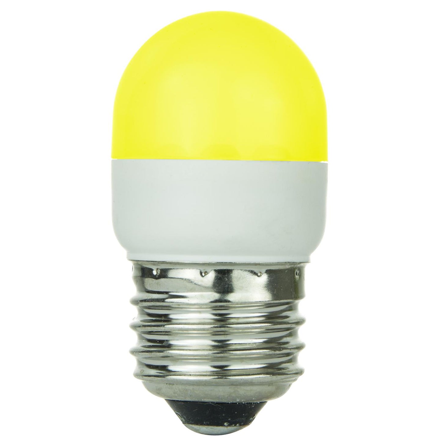 Sunlite T10 Tubular Indicator, Medium Base Light Bulb, Yellow