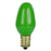 4 Pack Sunlite 7 Watt C7 Colored Night Light, Candelabra Base, Ceramic Green