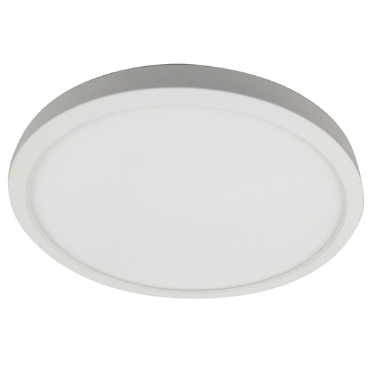 Sunlite 81286 Tunable LED 9-Inch Round Mini Panel Light Fixture, 18 Watts (75W=), 1100 Lumens, 30K/40K/50K CCT, Dimmable, White Finish, 50,000 Hour Life Span, Energy Star Certified, ETL Listed