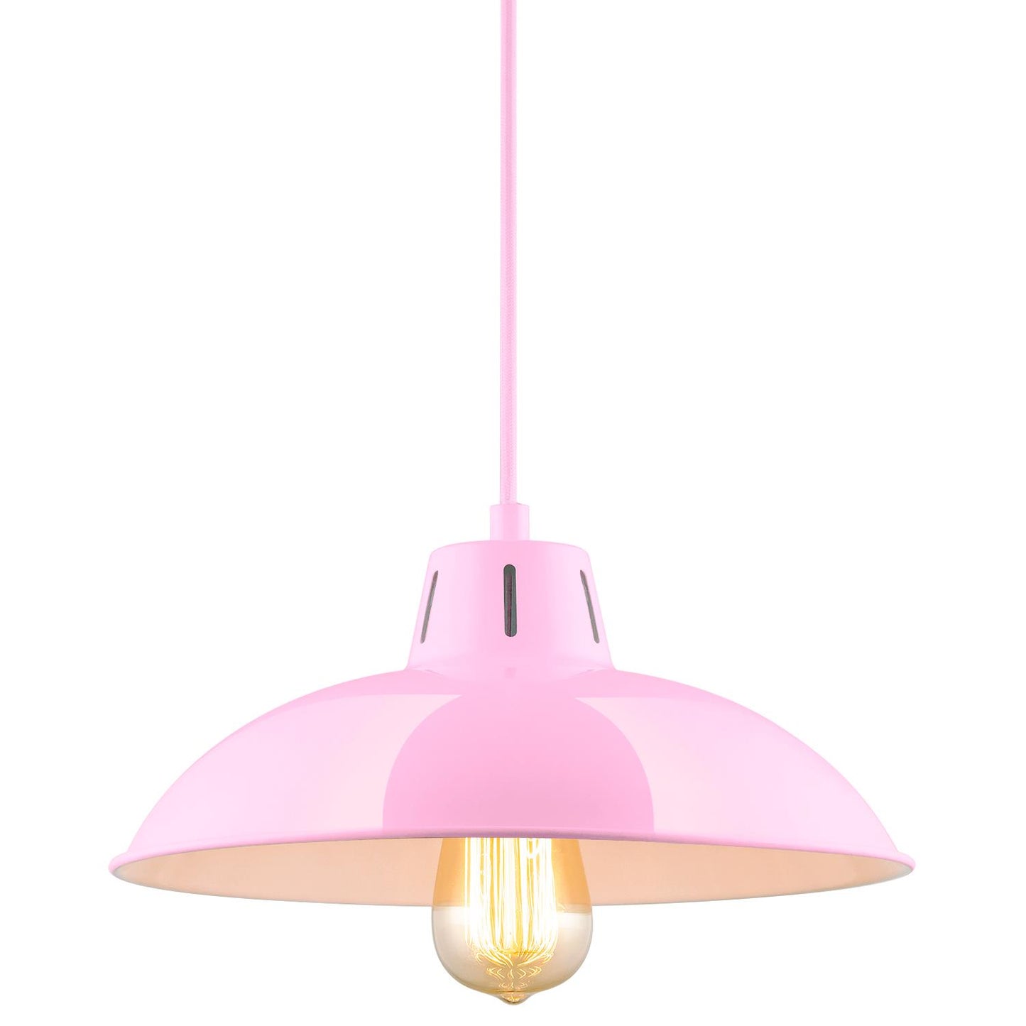 Sunlite CF/PD/V/P Pink Vega Residential Ceiling Pendant Light Fixtures With Medium (E26) Base