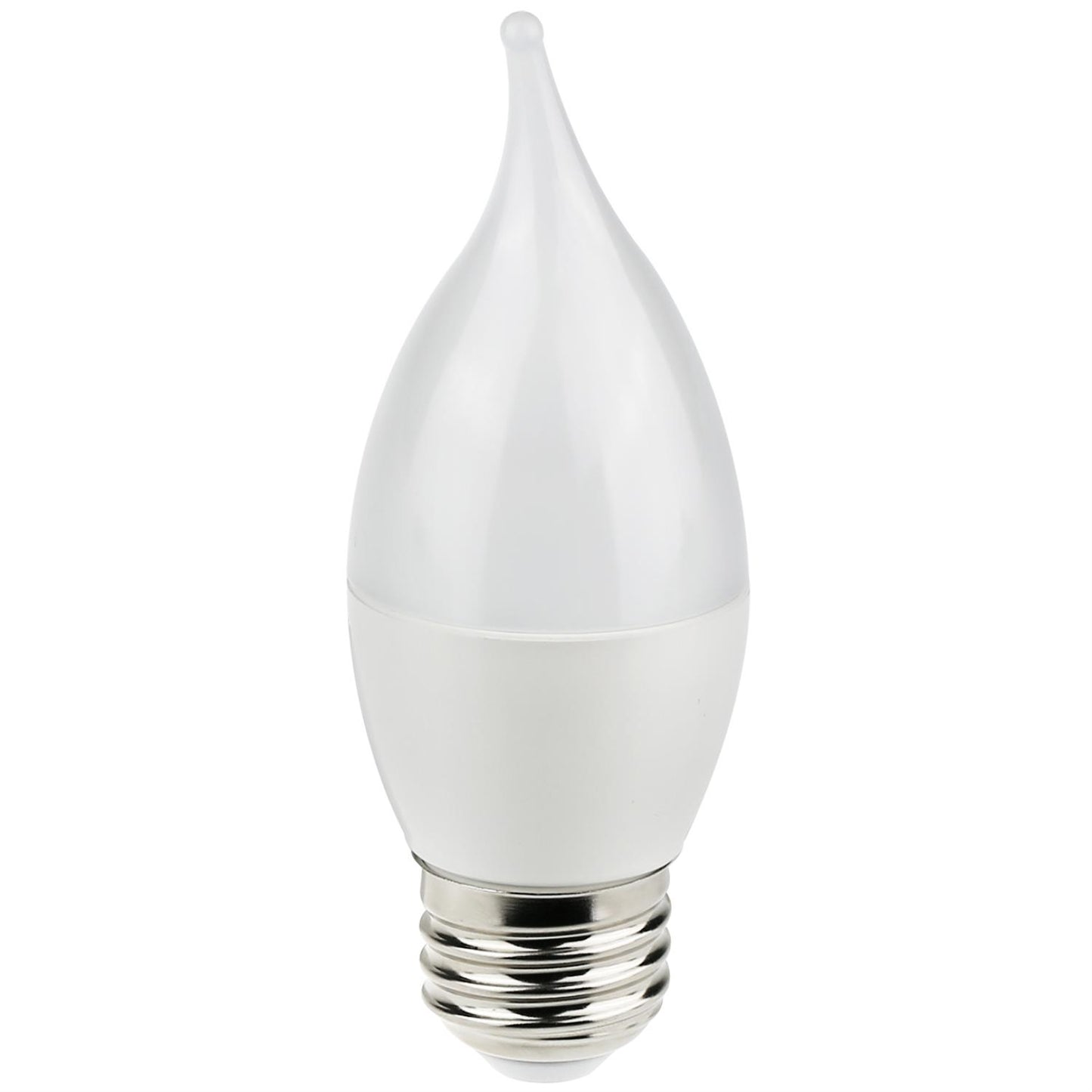 Sunlite LED Flame Tip Chandelier 7W (60W Equivalent) Light Bulb Medium (E26) Base, Warm White