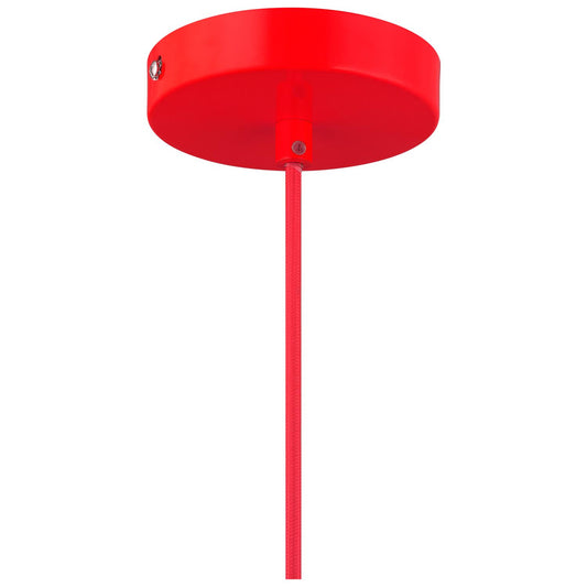 Sunlite CF/PD/N/R Red Nova Residential Ceiling Pendant Light Fixtures With Medium (E26) Base