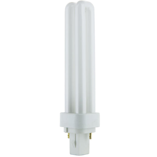 Sunlite 18 Watt PLD 2-Pin Double U-Shaped Twin Tube, G24D-2 Base, Warm White